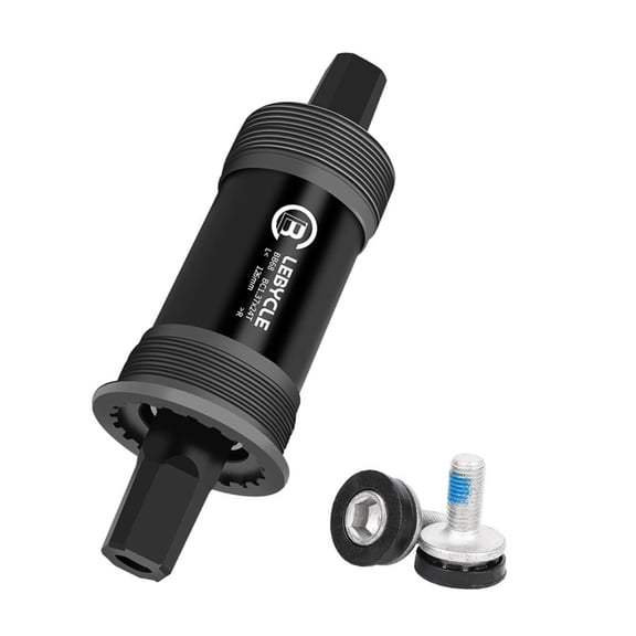 Tnarru Square Taper Bike Parts Lightweight Repairing Bike Bottom Bracket Steel Bearing for Outdoor Enthusiast Mountain Bike 126MM