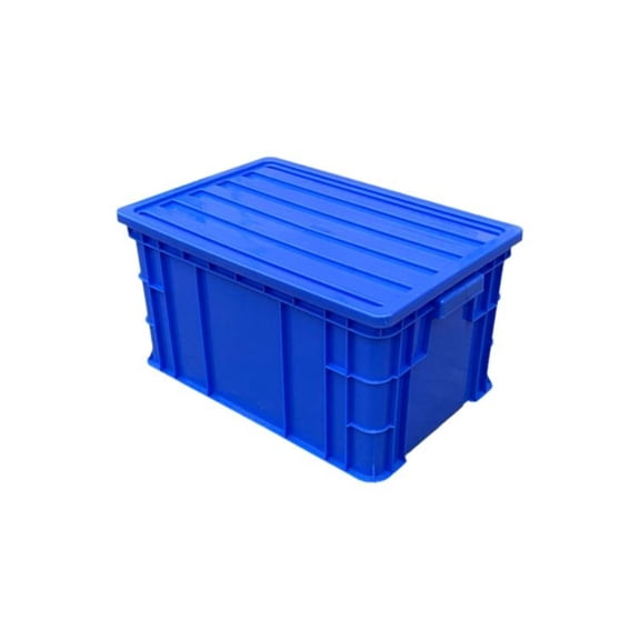 Tnarru Stackable plastic bin with thick lid Blue