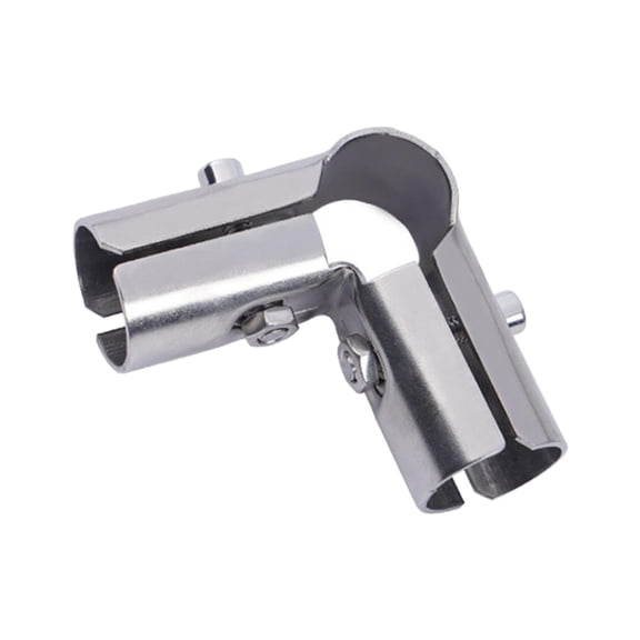Tnarru Stainless Steel Tube Connector Pipe Fitting Fixture Tube Clamp Joint for Round Pipe Flower Sheds Simplified Sheds Greenhouses L Shaped 3 Way