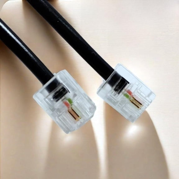 Tnarru Telephone Extension Cord, PVC Crystal Head, Landline Cable
