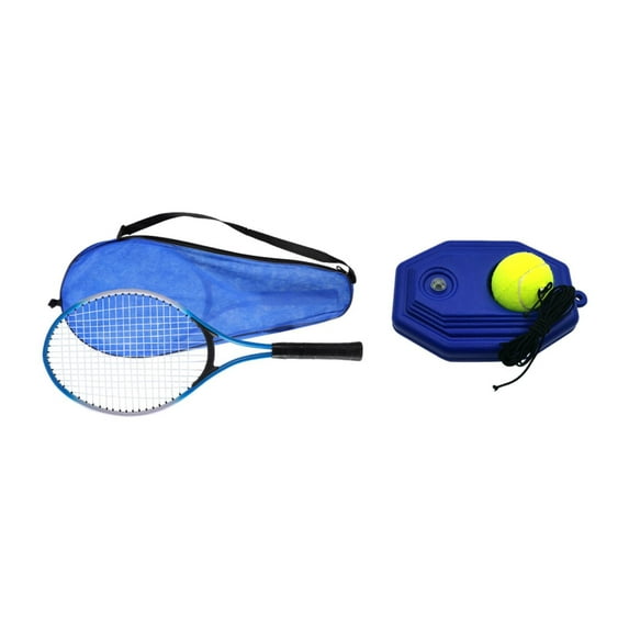 Tnarru Tennis Training Ball Tennis Racket Self Practice Tennis Racquet Tennis Training Equipment for Outdoor Indoor Exercise Kids Blue