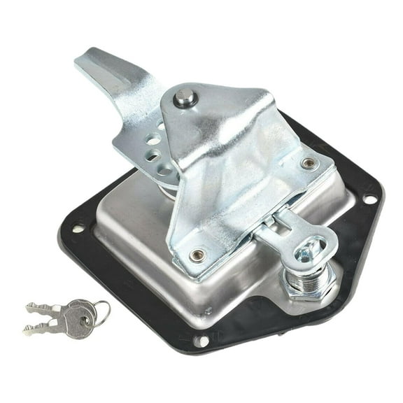 Tnarru Trailer Door Latch with Two Keys Folding T Handle Lock Toolboxes Door Lock Replacement Paddle Lock for ATV RV Trailer Trucks