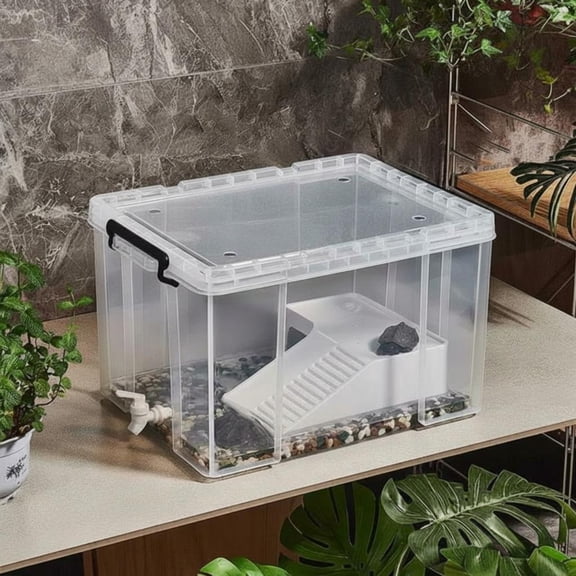 Tnarru Turtle enclosure with basking platform Regular Box