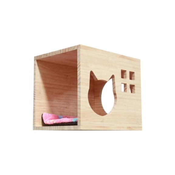 Tnarru Wall-Mounted Cat Climbing Frame, DIY Cat Bridge & Condo Style B Cat Nest