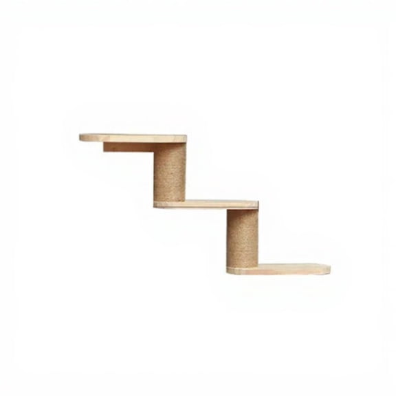 Tnarru Wall-Mounted Cat Climbing Frame, DIY Cat Bridge & Condo Style D Wall Step