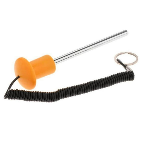 Tnarru Weight Stack Pin, Weight Stack Replacement Accessories, Exercise Equipment, Portable Stainless Steel Selector Pin, Weight Stack Pin Orange 8x100mm