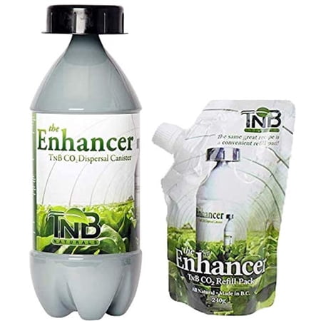 Tnb Naturals the Enhancer Co2 Dispersal Canister and Refill for Indoor Garden, Indoor Tent, Indoor Greenhouse, Indoor Grow Tent, Hydroponic Garden