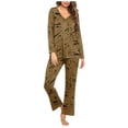 thumbnail image 1 of Tnhcen 2 Piece Women's Print Pajamas Set Lounge Set for Women Long Sleeve Ladies Pjs Set Homewear S-3XL, 1 of 4