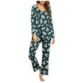 thumbnail image 1 of Tnhcen 2025 2 Pieces Women's Pajamas Set Long Sleeve Loungewear Soft Lounge Set Home Clothes S-3XL, 1 of 4