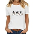 thumbnail image 1 of Tnhcen 2025 Women's Halloween Cute Cartoon Print Cotton T-Shirt - Loose Fit Casual Basics Plus Size S-2XL Soft Fall Festival Tops, 1 of 7