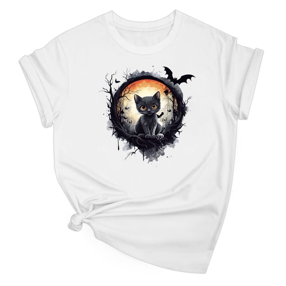 Tnhcen 2025 Women's Halloween Fashion Cotton T-Shirt - Cute Pumpkin Print Short Sleeve Basics Plus Size S-2XL Daily Casual Tops