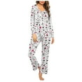 thumbnail image 1 of Tnhcen 2025 Women's Leisure Pajamas 2 Pieces Set Summer Long Sleeves pants Nightwear Set Home Clothes S-3XL, 1 of 4