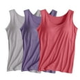 thumbnail image 1 of Tnhcen 3PK Women's Seamless Bra Tops Pajamas Soft Modal Blend - Pjs/Loungewear/Homewear S-4XL, 1 of 3