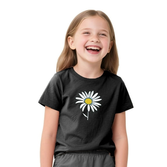 Tnhcen Boys and Girls Soft Cotton Kids Printed Tees Youth Short Sleeve Crew Neck Casual Comfortable Tops XS-XL