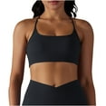 thumbnail image 1 of Tnhcen Compression Sports Bras for Women Yoga Wear Bra Breathable Quick Drying Fitness Top Bralette Underwear Shapewear Underwear, Black, XS, 1 of 9
