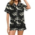 thumbnail image 1 of Tnhcen Cotton Print Pajamas For Women 2 Piece Button-Down Soft Short Sleeve Summer Sleepwear Home Clothes, 1 of 6