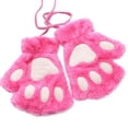 thumbnail image 1 of Tnhcen Fingerless Cat Paw Gloves Winter Warm Anime Mitten Gloves for Women, 1 of 3