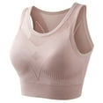 thumbnail image 1 of Tnhcen Halter Sports Bra 2024 Women's New Cushioned Fixed Cup Shock-Proof Push-Up Sports Bra Seamless Bralette Camisole Tops for Women Underwear Women, S, 1 of 2
