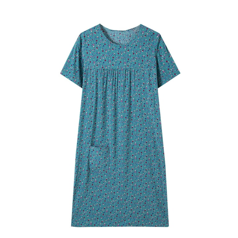 chinese dress ladies Short Sleeve Cotton/Poly House Dress  Buck & Buck