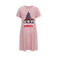 thumbnail image 1 of Tnhcen Inclusive Plus Size Christmas Sleep Dress Cute Holiday Print Short Sleeve Round Neck Short Length Stretchy Polyester Spandex S-2XL for Every Body, 1 of 5