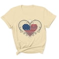 thumbnail image 1 of Tnhcen Men's 4th of July USA Flag Graphic Tee Summer Patriotic Novelty V-Neck Cotton Shirt S-3XL, 1 of 5