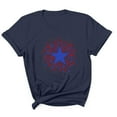 thumbnail image 1 of Tnhcen Men's Dry Fit Cotton Tees July Fourth Red White and Blue Short Sleeve American Flag Graphic Shirts S-3XL, 1 of 5