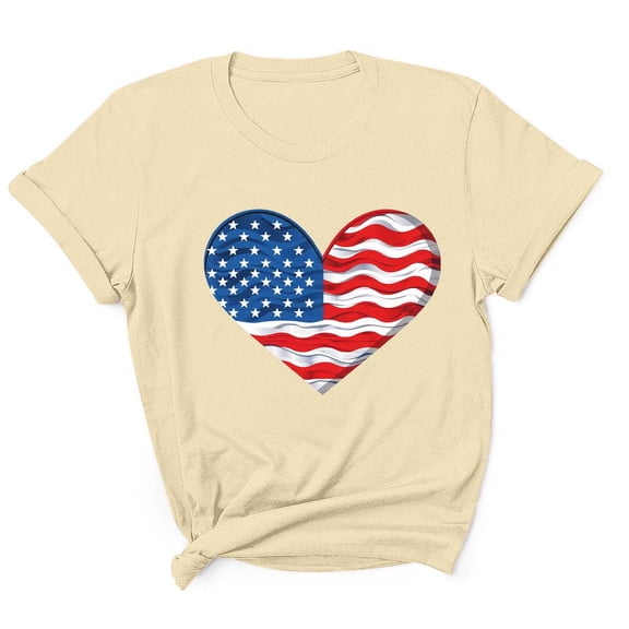 Tnhcen Men's Moisture-Wicking 4th of July USA Flag Graphic Tee Summer Novelty Athletic Fit Patriotic Shirt S-3XL