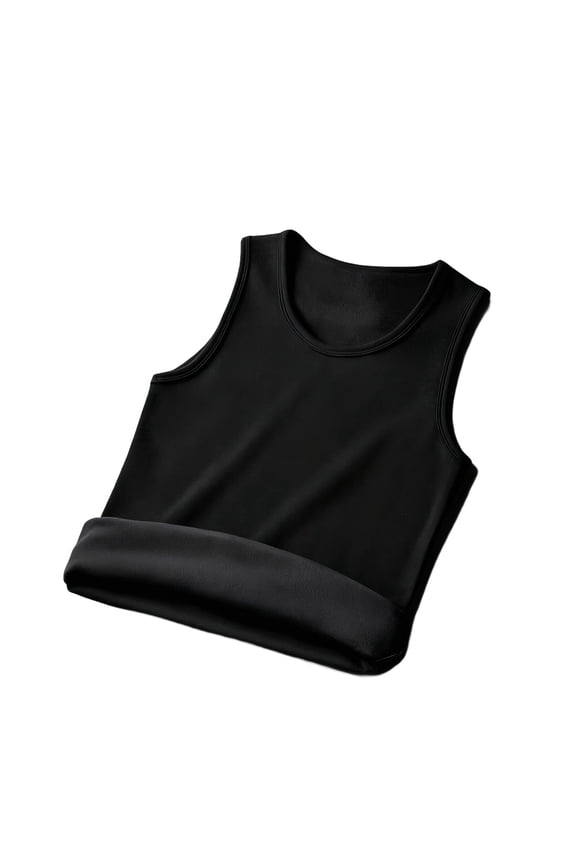 Men's Winter Thermal Fleece Lined Base Layer Tank Top, Workout Undershirt, Sleepwear Sleeveless Undershirt, Nylon Spandex Material, Breathable Plus Size M - 5XL