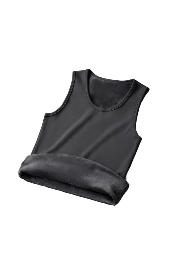 Men's Winter Thermal Fleece Lined Base Layer Tank Top, Workout Undershirt, Sleepwear Sleeveless Undershirt, Nylon Spandex Material, Breathable Plus Size M - 5XL