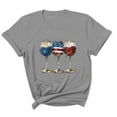 thumbnail image 1 of Tnhcen Patriotic T-Shirts for Men Red White and Blue 4th of July Shirt USA Flag Wine Glass Graphic Tee Tops S-3XL, 1 of 5