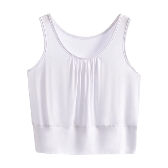 Tnhcen Plus Size Tank Tops for Women Plus Size Sleeveless Tops Outing Top Women's Underwear Camisoles & Tanks Sleeveless Summer Dresses for Women 2024 Xl-8xl White