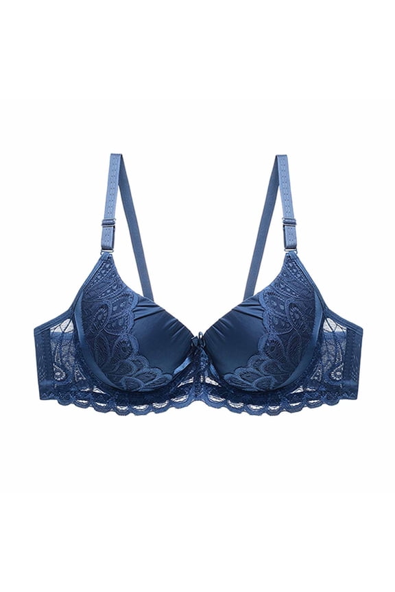 Push Up Bras for Women's Lace with Color Sexy Double Breasted Push Up Bra Sexy Underwear for Women Underwired Womens Lingerie
