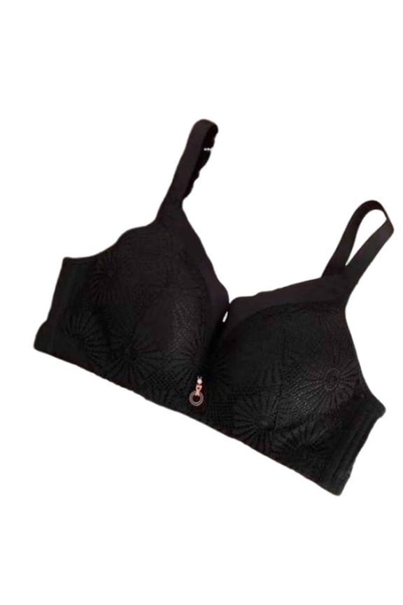 Sports Bra Thickened Middle Decorations Lace Bra Daily Bra Underwire Bikini Underwear Separatec Everyday Underwear for Women Naughty, Blue, 34