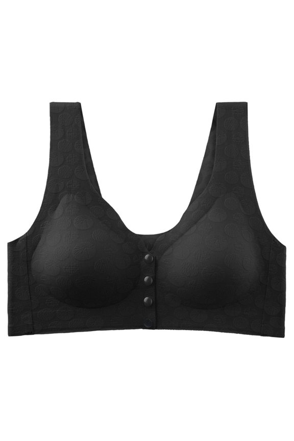Sports Bras for Woman Thin and Steel Hoop Gathered Breathable Underwear for Daily Bras Push Up Underwire Bra Underwear Honeymoon Underwear for Women, Black, 2XL