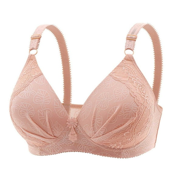 Tnhcen Sports Bras for Women High Support Women's Plus-Size Thin Comfortable Breathable Cotton Bra Cover Underwire Sports Bras for Women Everyday Underwear for Women Cute Underwear, XL