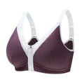 thumbnail image 1 of Tnhcen Sports Bras for Women Fashion Front Zipper Ringless Underwear Plus Size Together Everyday Bras Women's Underwear Underwired Underwear, 1 of 3