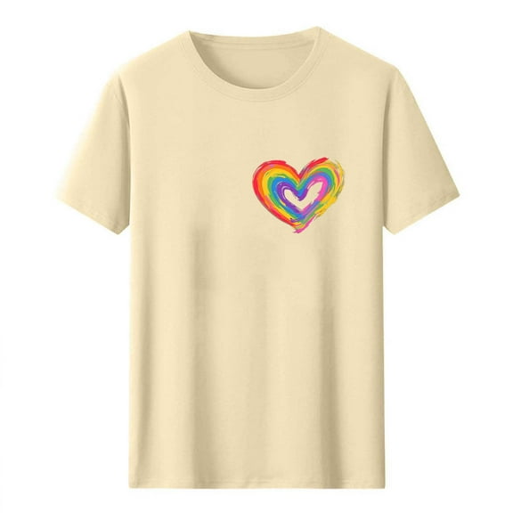 Tnhcen Summer Essential Cotton Crewneck Tee with Colorful Print – Loose Fit Basic Short Sleeve Shirt for Men Casual Summer Style Durable Ring-Spun Cotton S-3XL