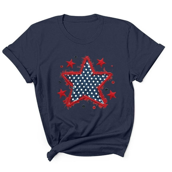 Tnhcen USA Flag Graphic 4th of July Short Sleeve T-Shirt for Men Summer Soft Novelty Patriot Shirt Tops S-3XL