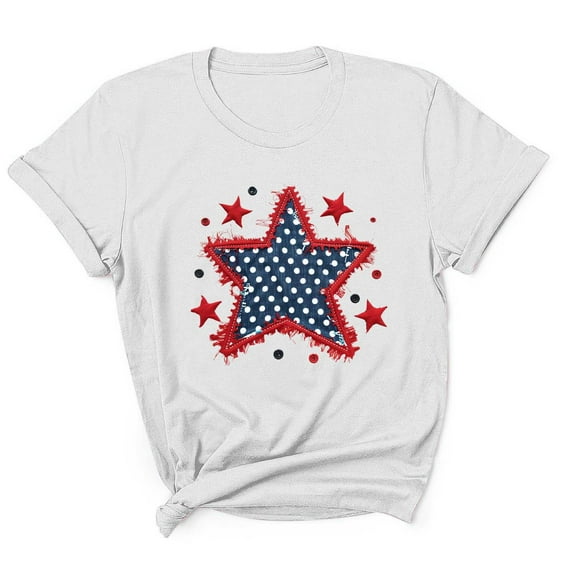 Tnhcen USA Flag Graphic 4th of July Short Sleeve T-Shirt for Men Summer Soft Novelty Patriot Shirt Tops S-3XL