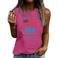 thumbnail image 1 of Tnhcen USA Flag Independence Day Celebrate Tank for Women 4th of July Patriotic Graphic Sleeveless Top Summer Festival Tee S-2XL, 1 of 4