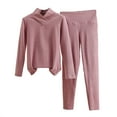 thumbnail image 1 of Tnhcen Women's 2 Piece Lounge Soft Comfy Pajamas Short Sleeve Tops And Long Pants Nightwear Set L-4XL, 1 of 5