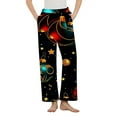 thumbnail image 1 of Tnhcen Women's 2025 Christmas Snowflake Print Flannel Pajama Pants Elastic Waistband Lounge Sleepwear with Pockets Soft Fleece Holiday Pajama Bottoms Home Wear S-3XL, 1 of 4