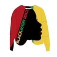 thumbnail image 1 of Tnhcen Women's Black History Month Crewneck Sweatshirt - Oversized Stretchy Long Sleeve Tops with Print Plus Size Casual Daily Wear (S-2XL), 1 of 4