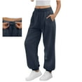 thumbnail image 1 of Tnhcen Women's Casual Loose Jogger Pants with Elastic Waistband Polyester Fabric Running Pants Daily Basic Style Sweatpants S-2XL, 1 of 9