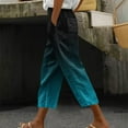 thumbnail image 1 of Tnhcen Women's Casual Wide Leg Drawstring Pants - Elastic Waist 7/8 Length Pants with Pockets Lightweight Breathable Basic Stylish for All Seasons M-3XL, 1 of 5