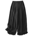 thumbnail image 1 of Tnhcen Women's Casual Wide Leg Pants with Elastic Waist - Boho Long Trousers Loose Fit Artistic Cuffed Hem Stylish & Breathable Long Pants M-2XL, 1 of 2