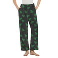 thumbnail image 1 of Tnhcen Women's Christmas Tree Print Flannel Pajama Pants with Pockets Soft Warm Holiday Sleepwear Lounge Pants Festive Gift S-3XL, 1 of 5