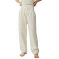 thumbnail image 1 of Tnhcen Women's Coral Fleece High-Waisted Pajama Pants Thermal Winter Lounge Wear Soft Comfortable Outdoor Wear M-XL White, 1 of 3