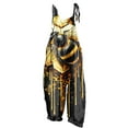 thumbnail image 1 of Tnhcen Women's Fashion Bee Print Wide Leg Jumpsuit with Adjustable Straps - Bamboo Linen S-2XL Casual Holiday Overalls, 1 of 5