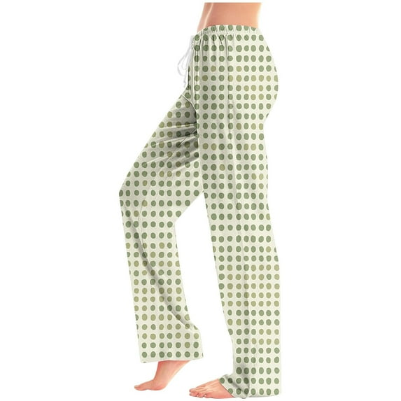 Tnhcen Women's Floral Print Pajama Pants Soft Wide Leg Sleepwear Elastic Waist Lounge Pants with Pockets Breathable Loungewear S-3XL Multiple Colors Available